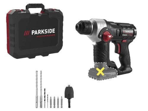 ParkSide Performance PBHAP 12 B1 Brushless akkumulátoros SDS+ tokmányos ütvefúró, fúrókalapács, (akku és töltő nélkül)