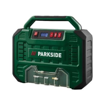   Parkside PMK 150 A1 hordozható kompresszor,digitális kijelzővel 12 V/230 V 150W