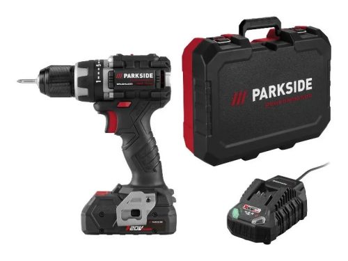 ParkSide Performance PABSP 20 LI C4 Brushless 20V akkus  fúró, csavarozó +akkumulátor és töltő  4 Ah Smart Bluetooth