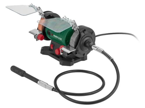 ParkSide PDFW 120 B3 elektromos  duplacsiszoló, csiszológép , csiszoló és polírozó koronggal, flexibilis köszörű szárral 120 W