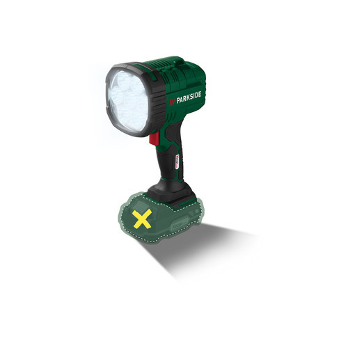 ParkSide PHLA 20-Li A1 Nagy fényerejű akkus és szivargyújtós kézi LED lámpa, 1000 lm / 2500 lm, 6500K, X20V / autós 12V