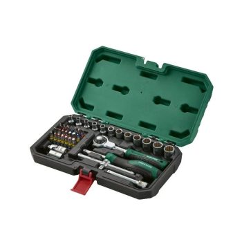   ParkSide PSSS 39 részes 1/4" racsnis dugókulcs (krova), bitfej készlet kofferben