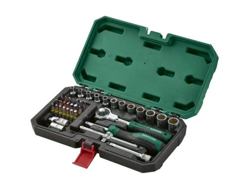 ParkSide PSSS 39 részes 1/4" racsnis dugókulcs (krova), bitfej készlet kofferben