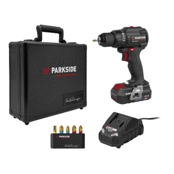   ParkSide Performance PPABSS 20-Li A1  60 Nm 20V 2Ah akkus fúró, behajtó, kofferben, akkuval, töltővel, bitkészlettel (Arnold Schwarzenegger Edition)