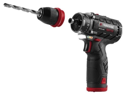 ParkSide Performance PBSPA 12 E4  levehető tokmányos fúró csavarozó 12 V 35 Nm akku és töltő nélkül