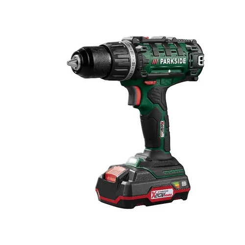 ParkSide PABS 20-Li G8 Kétsebességes akkus fúró, behajtó gép, 45 Nm, 20V, kofferben, akkumulátorral, töltővel, fúrófej és csavarozó bit készlettel