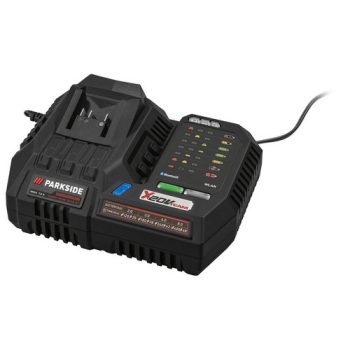   ParkSide Performance PLGS 2012 A1 Bluetooth Smart okos akkutöltő, gyors töltő, X20V, 300 W