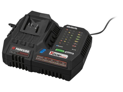 ParkSide Performance PLGS 2012 A1 Bluetooth Smart okos akkutöltő, gyors töltő, X20V, 300 W