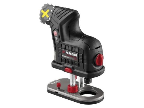 Parkside Performance PPAKF 12 A1Akkus élmaró / felsőmaró + 6 részes marófejkészlet 12V / X12V (akkumulátor és töltő nélkül)
