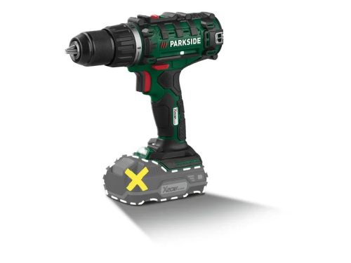 ParkSide PABS 20-Li I9 X20V Kétsebességes akkus fúró, behajtó gép, 20V, kofferben (akku és töltő nélkül)