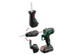 ParkSide PKGA 20 LI D2  Cordless Multi-Tool X20V akkus 3 az 1-ben multifunkciós szerszámgép (fúró, fűrész, csiszoló), kombinált készülék akkumulátorral és tötővel